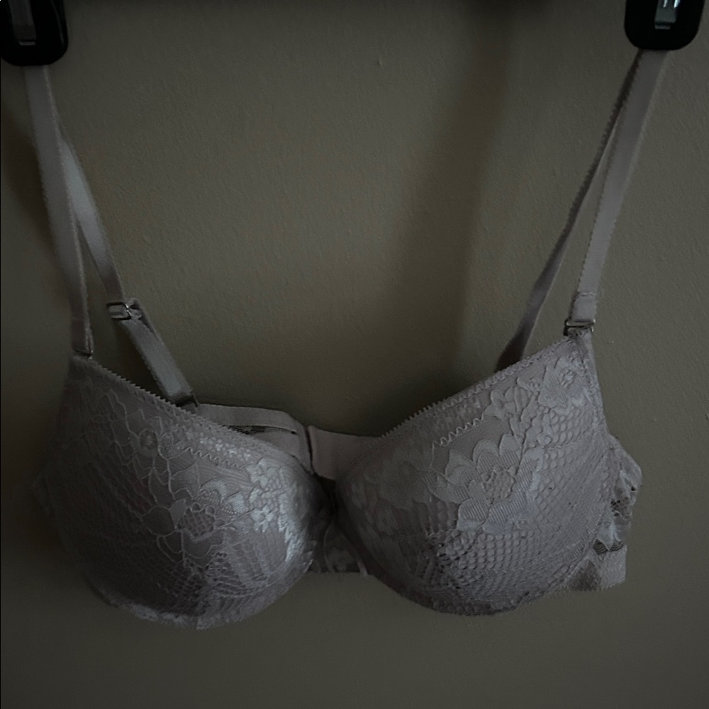 Lace Underwire Bra in Soft Pink